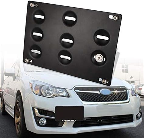 Runmade For Bumper Tow Hook License Plate Bracket Holder