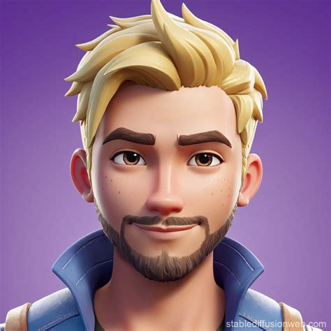Blonde Male In Fortnite Style Stable Diffusion Online
