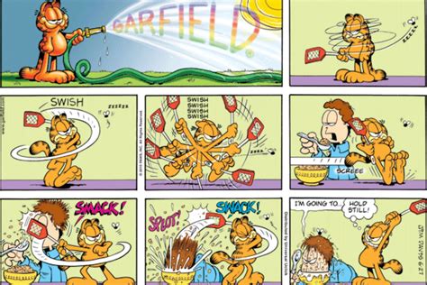 10 Funniest Garfield Comics Where Garfield Beats Up Jon