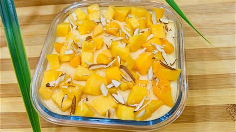 Mango Dessert Easy Mango Dessert Recipe Ten Minutes Recipe No Bake Mango Dessert Mango