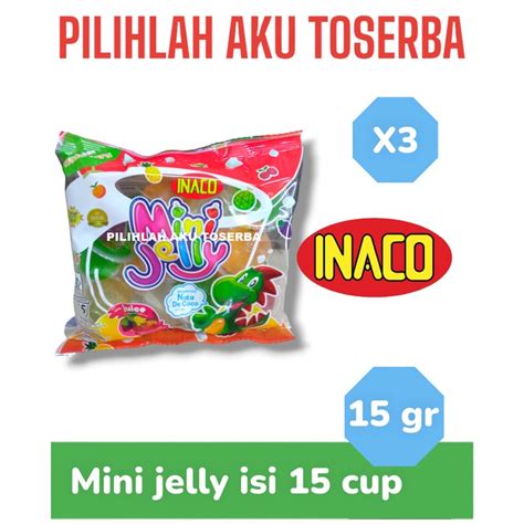 Jual INACO Mini Jelly Isi 15 Cups HARGA PER 3 BUNGKUS Shopee