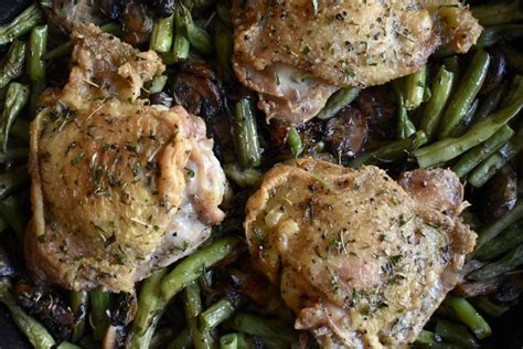 Herbed Chicken And Green Bean Bake — The Sofrito Project Chicken Green Beans Green Beans Herb