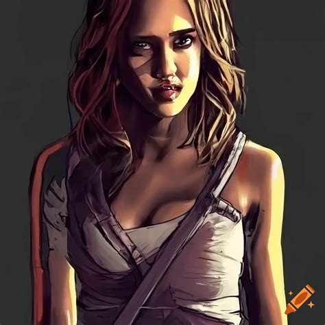 Digital Art Of Jessica Alba In Post Apocalyptic Style