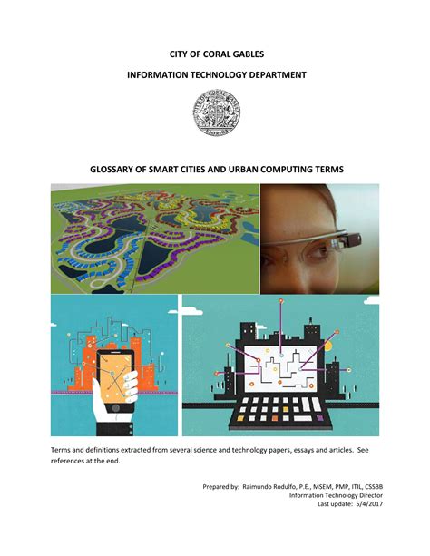 City Of Coral Gables Information Technology Department Glossary Of