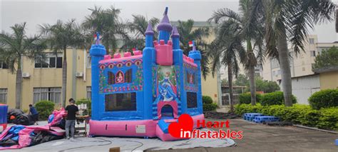 Princess Bouncy Castle 15ft - Heart Inflatables Factory