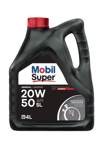 Aceite De Motor De Auto MOBIL SUPER 20W 50 MINERAL Mobil