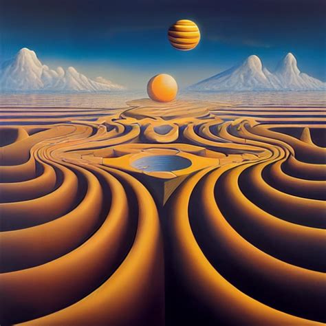 Optical Illusion By Vladimir Kush And Rob Gonsalves Midjourney OpenArt