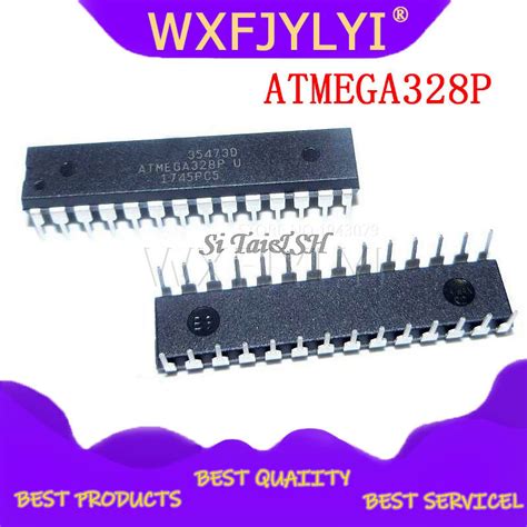 ชป ATMEGA328P ATMEGA328 ATMEGA328P PU MCU AVR 32K 20MHz DIP 28 1 ชน