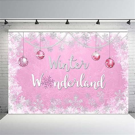 MEHOFOND 7x5ft Winter Wonderland Backdrop Baby Shower Party Supplies