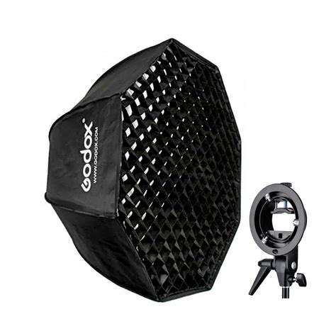 Softbox Octabox Godox Grid Cm Bowen Adaptador Para Flash Loja Da