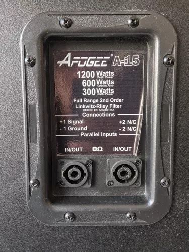 Apogee Bafle Parlante Pasivo 15 Pulgadas A15 300w Rms 2