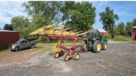 Raking And Baling Hay Youtube