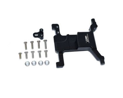 GPM Racing Alu Servo Halter schwarz für Axial Jeep Wrangler SCX24