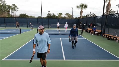 Nocatee Pickleball Kevin And James Vs Mike And Rob Game 1 Partial