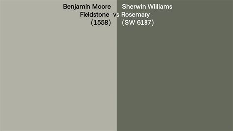 Benjamin Moore Fieldstone Vs Sherwin Williams Rosemary Sw