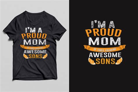 Proud Mom Tshirt Design Graphic By Mdrasel00 · Creative Fabrica