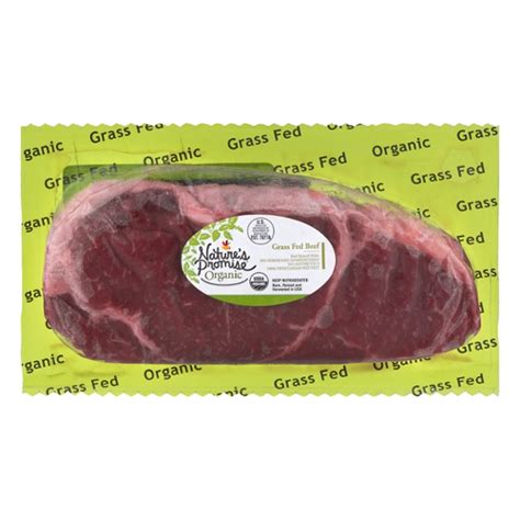 Save On Natures Promise Organic Beef Strip Steak Grass Fed Fresh Order