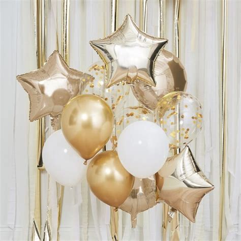 METALLIC GOLD BALLOONS Bundle - Etsy