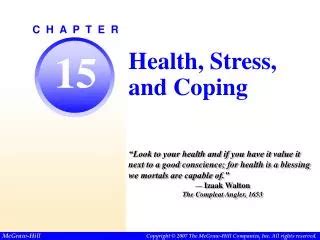 Ppt Stress Coping Adjustment And Health Powerpoint Presentation