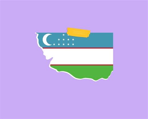 Premium Vector Uzbekistan Flag Paper Texture Singlepiece Element