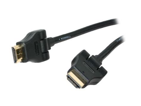 Rosewill Pellucid Hd Series High Speed Swivel Hdmi Cable With Ethernet 10 Feet