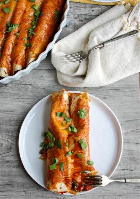 Easy Vegetarian Enchiladas Recipe A Cedar Spoon