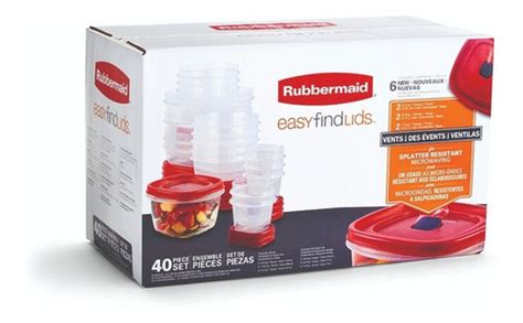 Recipientes Y Tapas Rubbermaid Easy Find Lids Piezas Mercado Libre