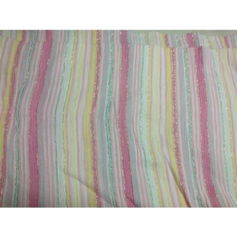 Inch Striped Cotton Crepe Fabrics Gsm For Shirting