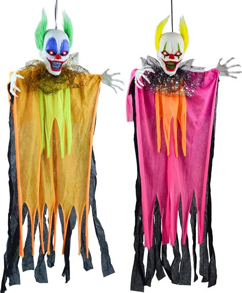 Joyin 36” Halloween Hanging Clowns Decorations 2 Pack In Varies Color