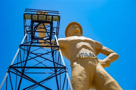 Golden Driller Statue in Tulsa, Oklahoma » Route 66 Road Map