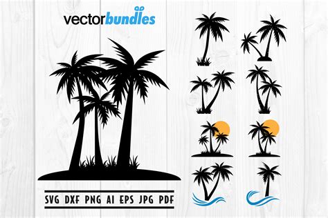 Palm Tree Clip Art Svg Cut File Svg