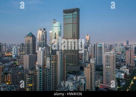 Jing An district at dusk, Shanghai, China Stock Photo: 78556963 - Alamy