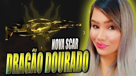 🔥 Free Fire Ao Vivo 🔥 Novo Arma Royale Scar DragÃo Dourado 🔥 Youtube