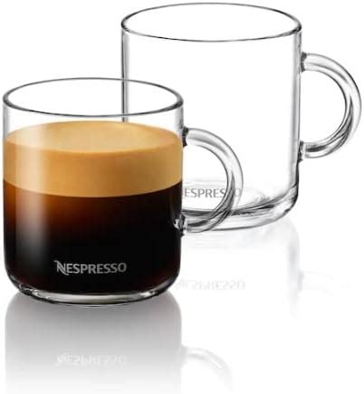 Nespresso Vertuo Coffee Mug Set X Ml Incl Spoons Glass Cups