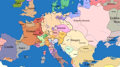 Map Of Europe 1000 Ad - Maping Resources