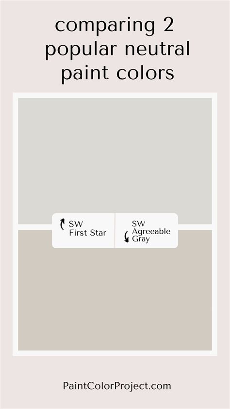 Sherwin Williams First Star Vs Agreeable Gray The Paint Color Project