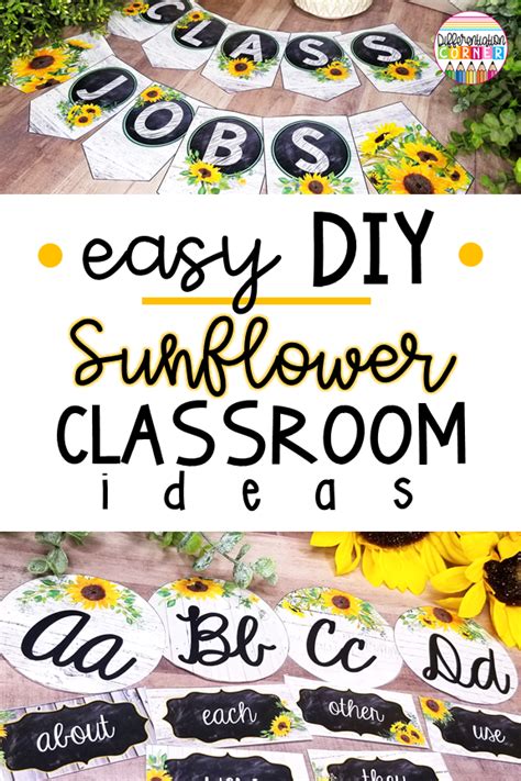 Easy Diy Sunflower Classroom Decor Theme Ideas Artofit