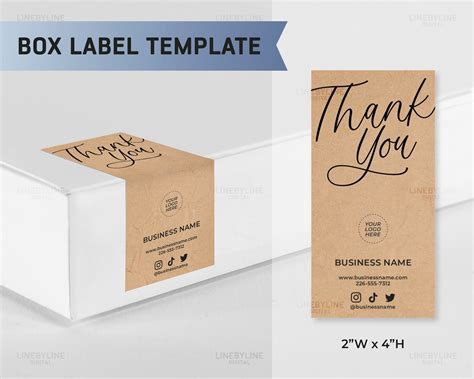 Box Label Template, Box Label Sticker, Box Label Tape, Shipping Label ...