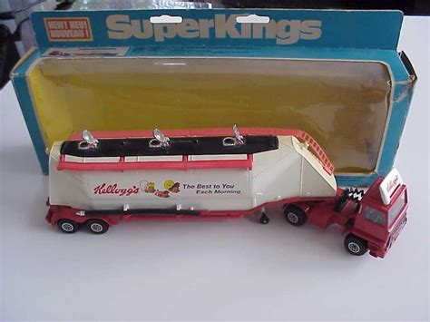 ORIGINÁL MATCHBOX SUPER KINGS K 3 GRAIN TRANSPORTER KELLOGGS TOP BOX