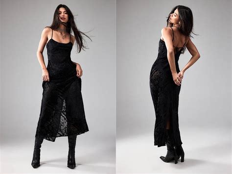 Black Maxi Slip Dress - Fashion.ie 2023