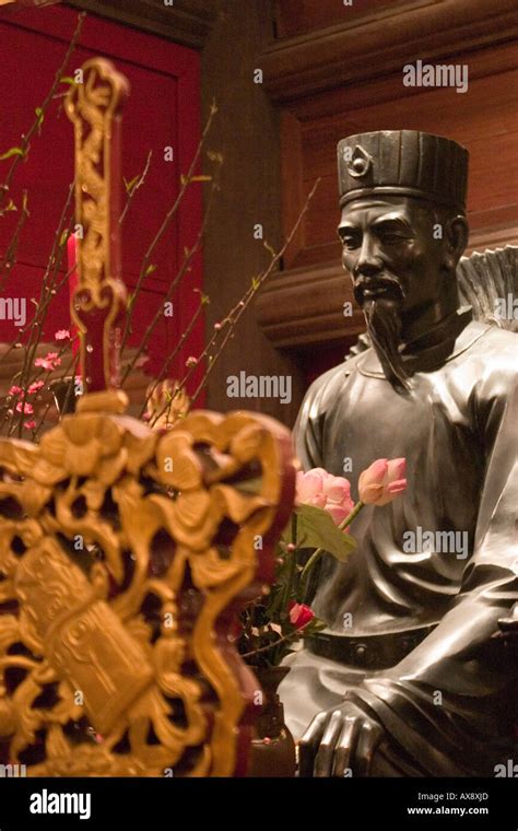 temple  literature van mieu stock photo alamy