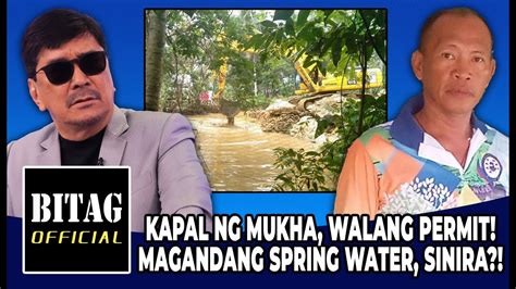 KAPAL NAMAN NG MUKHA WALANG PERMIT MAGANDANG SPRING WATER SINIRA