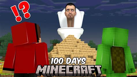 How Jj And Mikey Survive Skibidi Toilet In Maizen Minecraft Challenge