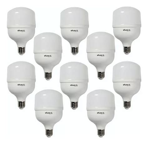 Kit 10 Lâmpadas Led Bulbo T 40w Branco Frio 6500k E27 Galaxy MercadoLivre