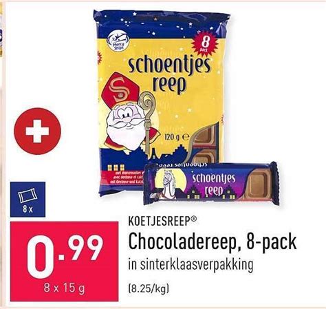 Koetjesreep Chocoladereep Pack Promotie Bij Aldi