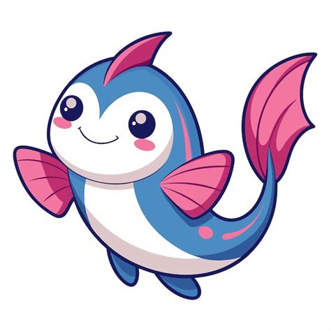 Fluke Fish Dancing Kawaii Premium Ai Generated Vector