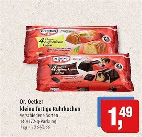 Dr Oetker Kleine Fertige R Hrkuchen Angebot Bei Markant