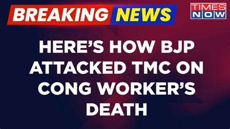 Breaking News Bjps Sukanta Majumdar Slams Tmc On Congress Workers