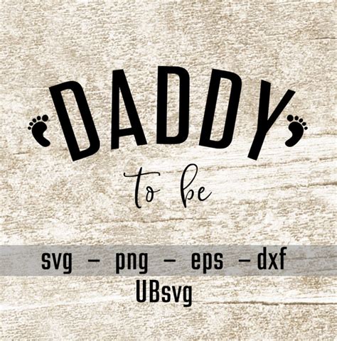 Daddy To Be Svg Papa Svg Neue Papa Svg Erwartet Papa Schwangere