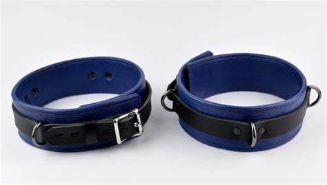 Bdsm Restraint Set Complete Wrist Thigh Ankle Cuffs And Collar Etsy